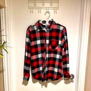 Red and Black Plaid Men's Shirt